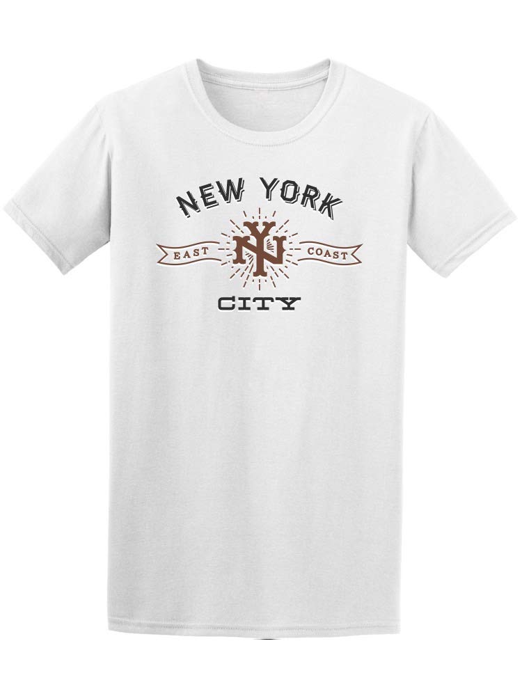 New York East Coast Graphic T-Shirt for Men - White Cotton Crewneck Tee | Casual Streetwear, Travel & Everyday Wear