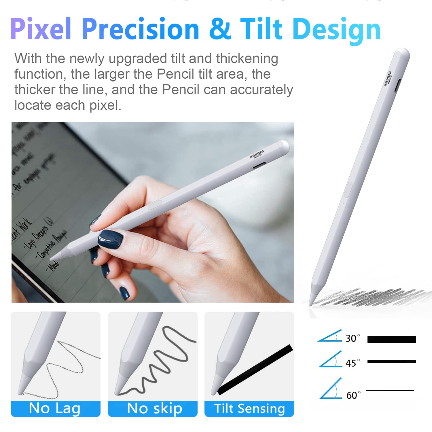 Premium Stylus Pen for iPad - Compatible with iPad Pro 11
