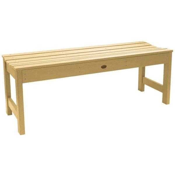 Lehigh Backless Synthetic Wood Picnic Bench - Durable Outdoor Dining Table for Patio, Garden & Park - Perfect for BBQs, Camping & Family Gatherings