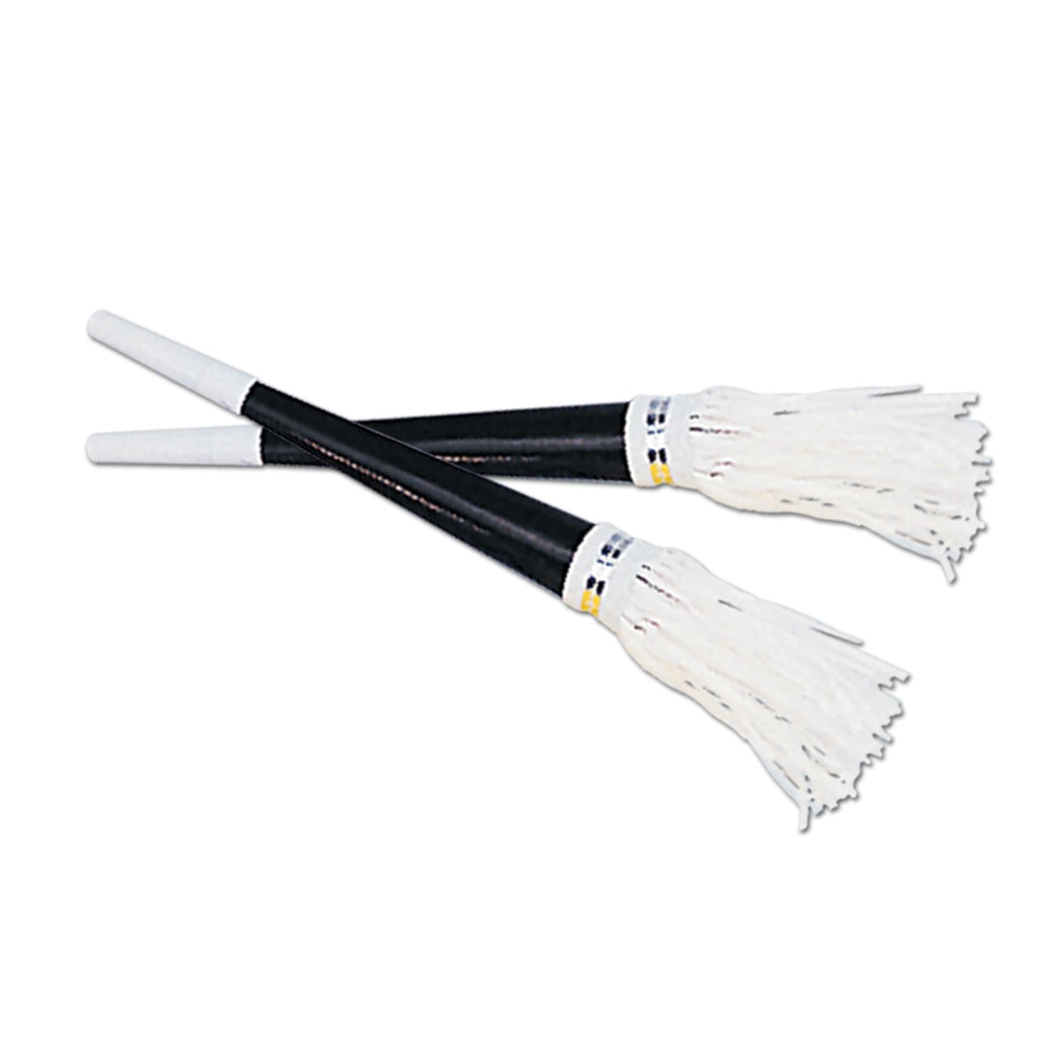 100 Pack Beistle Black New Years Party Horns with White Tassels - Bulk Noise Makers for NYE Celebrations, Countdown Events & Festive Gatherings