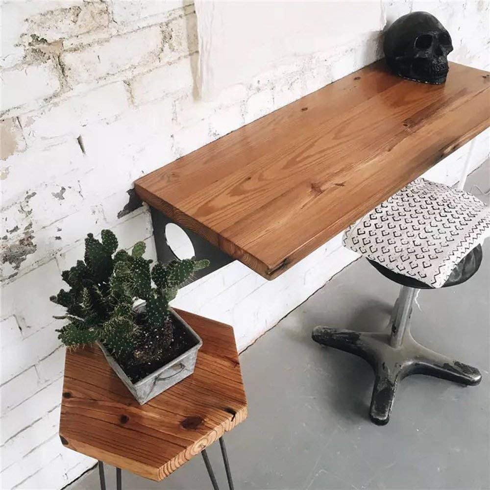 Rustic Industrial Wall-Mounted Table - 40