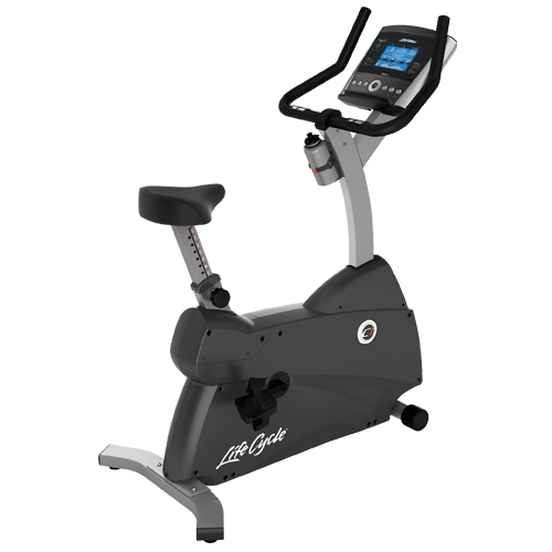 Life Fitness C1 Upright Exercise Bike for Home Gym - Cardio Workout Equipment for Indoor Cycling & Fitness Training