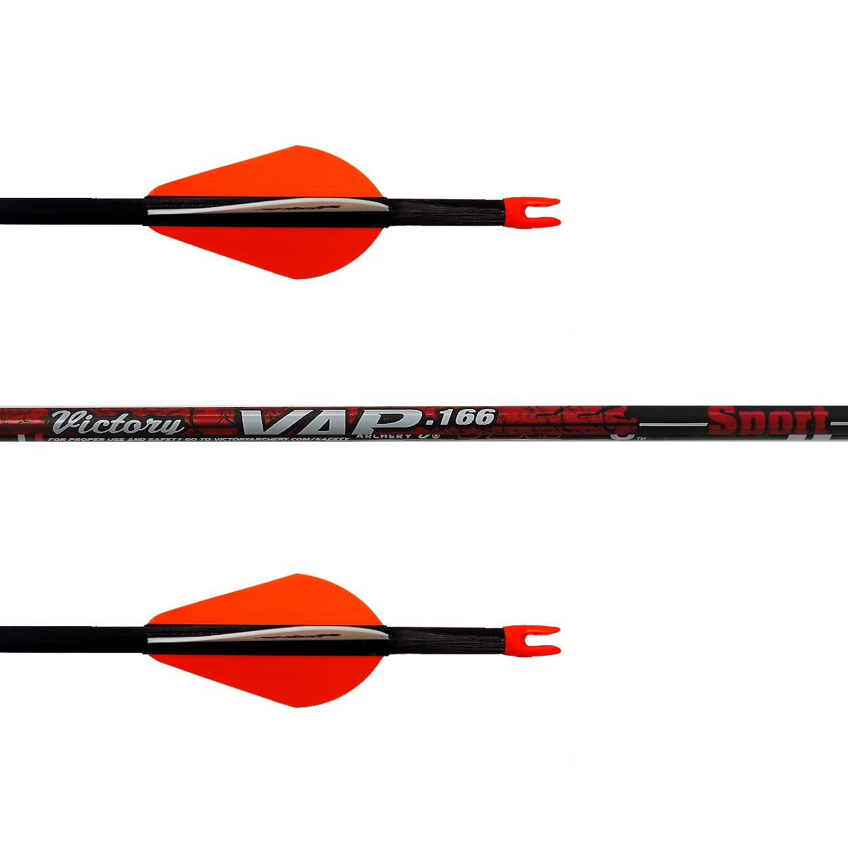 Victory VAP Sport V6 Carbon Arrows - Precision Hunting & Target Shooting Arrows with Vanes for Compound Bows | Outdoor Archery Accessories for Competition & Practice