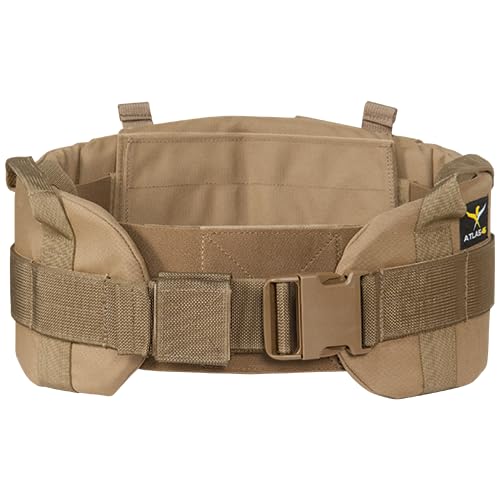 Atlas 46 AIMS Adjustable Padded Tool Belt - Coyote Brown, Regular Size (28