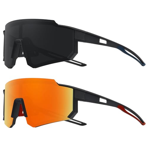 2pack Matte Black/Gray+matte Black/Red