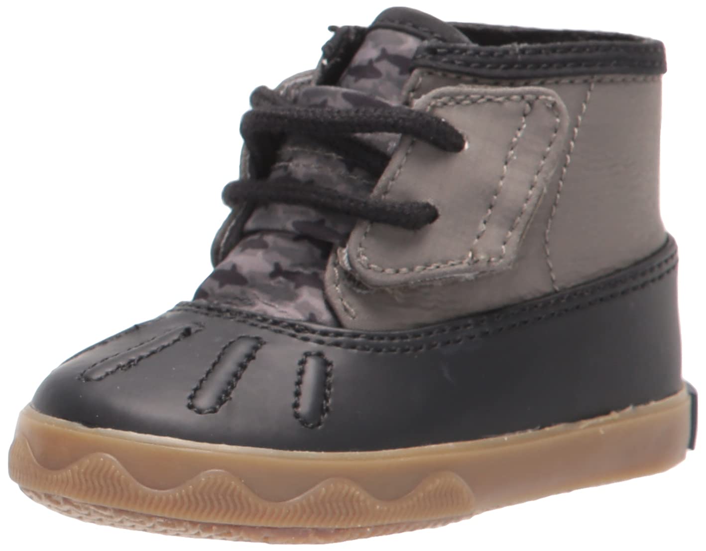 Sperry Kids Boys Authentic Original Crib Jr Sneaker - Waterproof Boat Shoes for Toddlers | Non-Slip Sole for Playground, Beach & Outdoor Activities