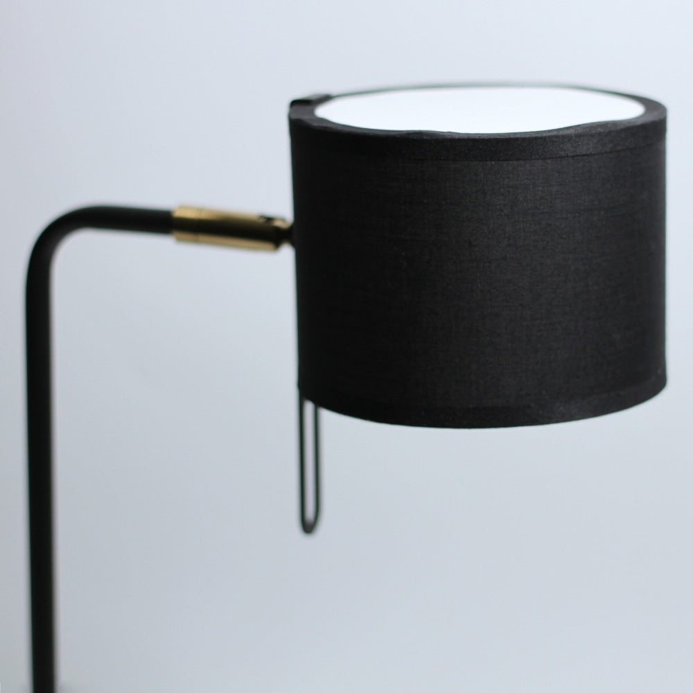 Bianca Modern Elegant Table Lamp - Black Desk Light for Home Office, Bedroom & Living Room Decor