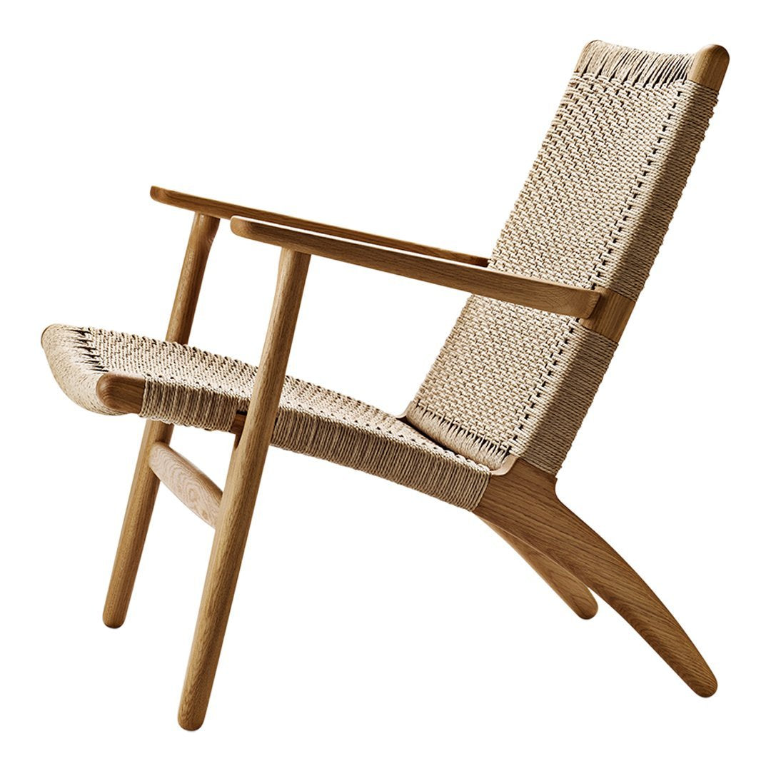 Hans Wegner CH25 Easy Chair - Mid-Century Modern Lounge Chair for Living Room, Office & Reading Nook - Premium Teak Wood & Paper Cord Design
