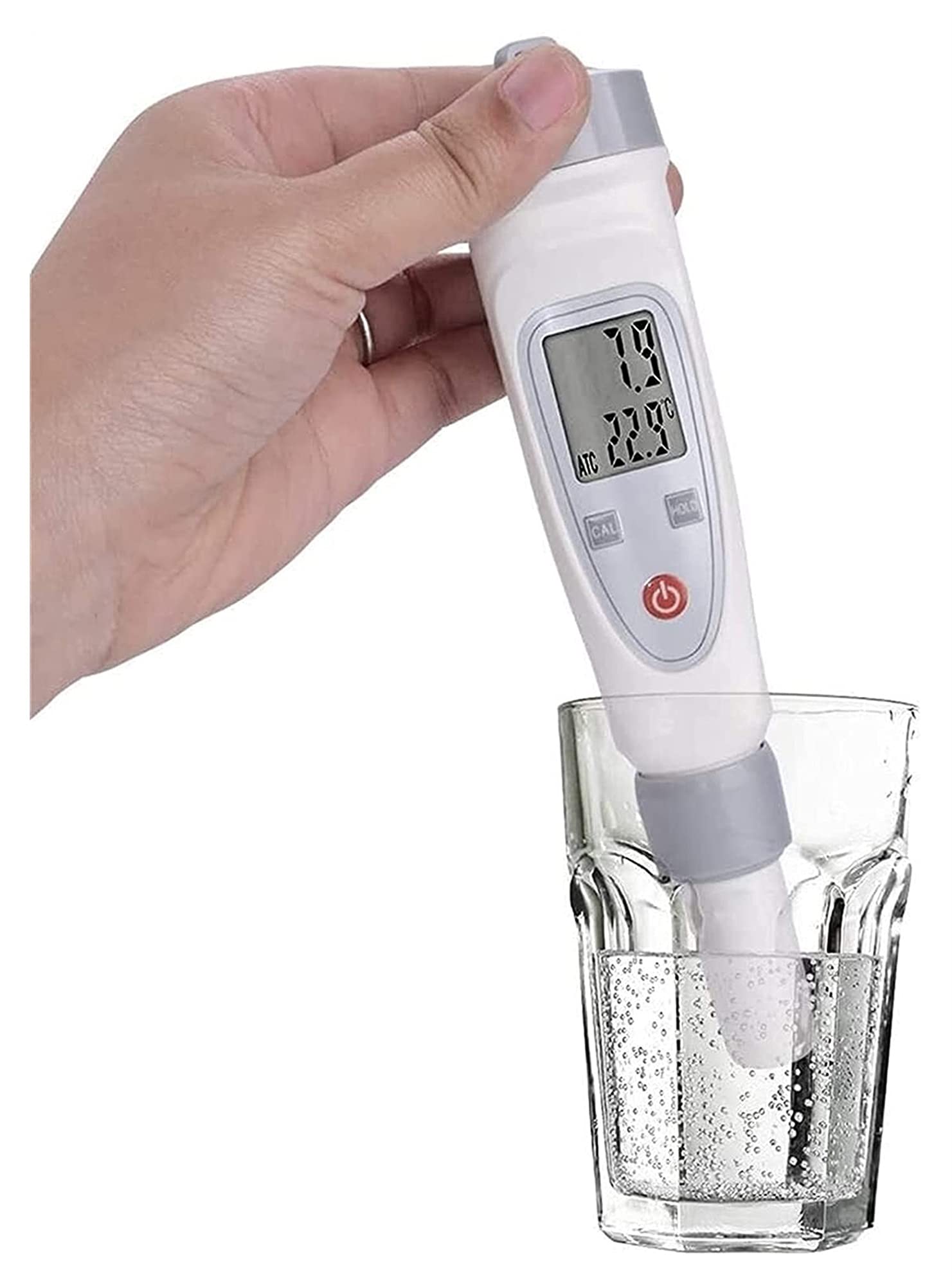 YUESFZ High-Precision Portable pH Meter - Digital Pen Type Water Quality Tester for Pools, Aquariums, Hydroponics | Accurate pH Testing for Swimming Pools, Fish Tanks, Drinking Water & Gardening