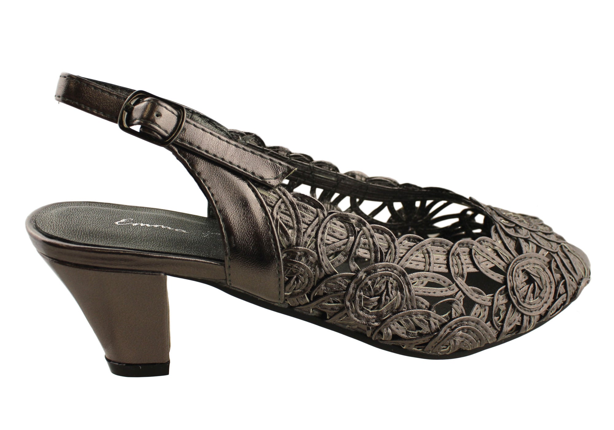 Emma Kate Women's Comfortable Mid Heel Dress Sandals - Perfect for Weddings, Parties & Formal Occasions
