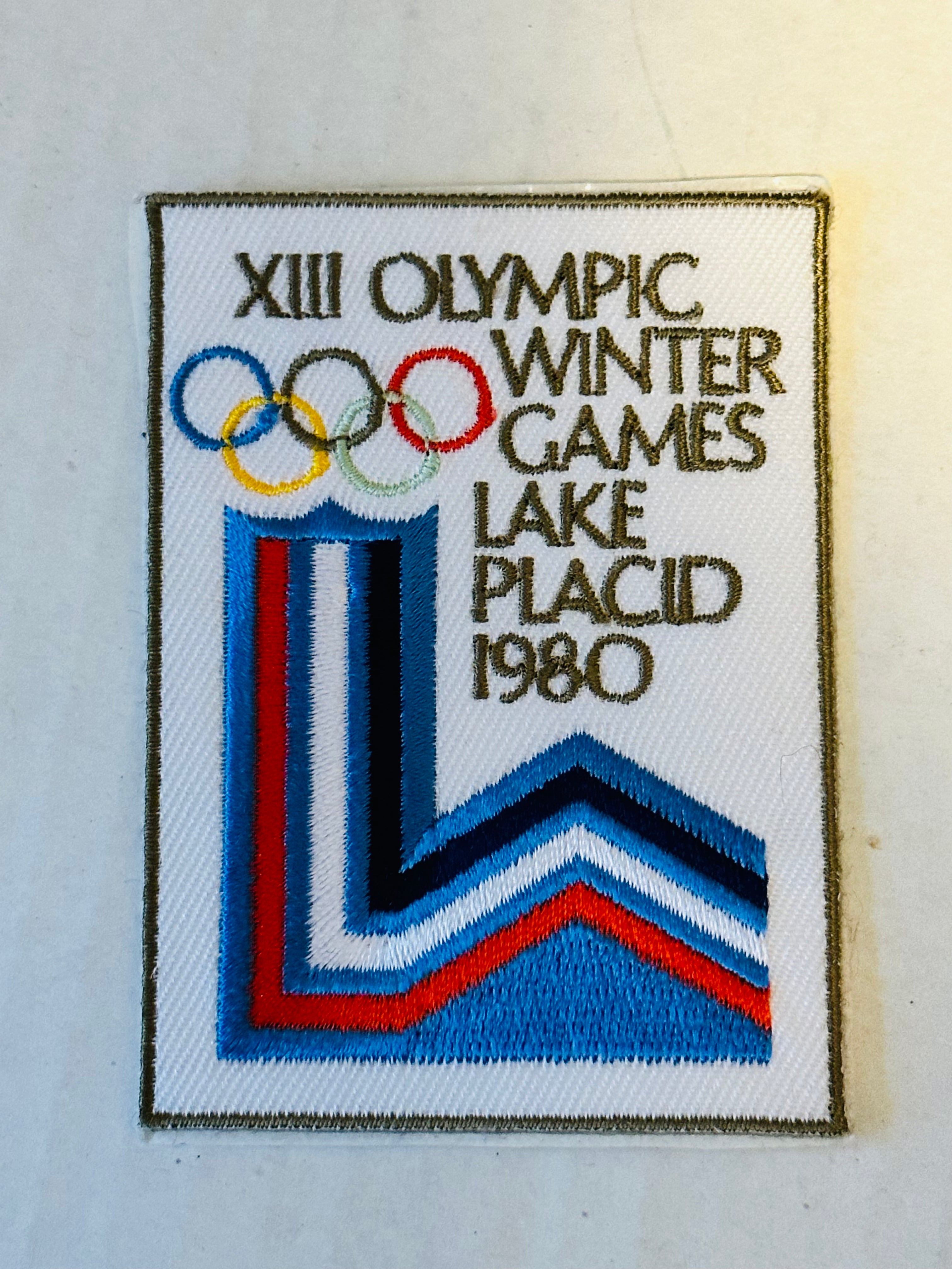 Vintage 1980 Olympic Winter Games Embroidered Patch - Collectible Souvenir for Jackets, Hats & Scrapbooks