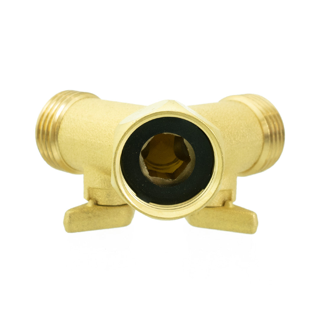 XERO Garden Hose Y Valve - Heavy Duty Brass Splitter Connector for Outdoor Watering, Irrigation & Car Washing - Perfect for Lawn, Garden, and Patio Use