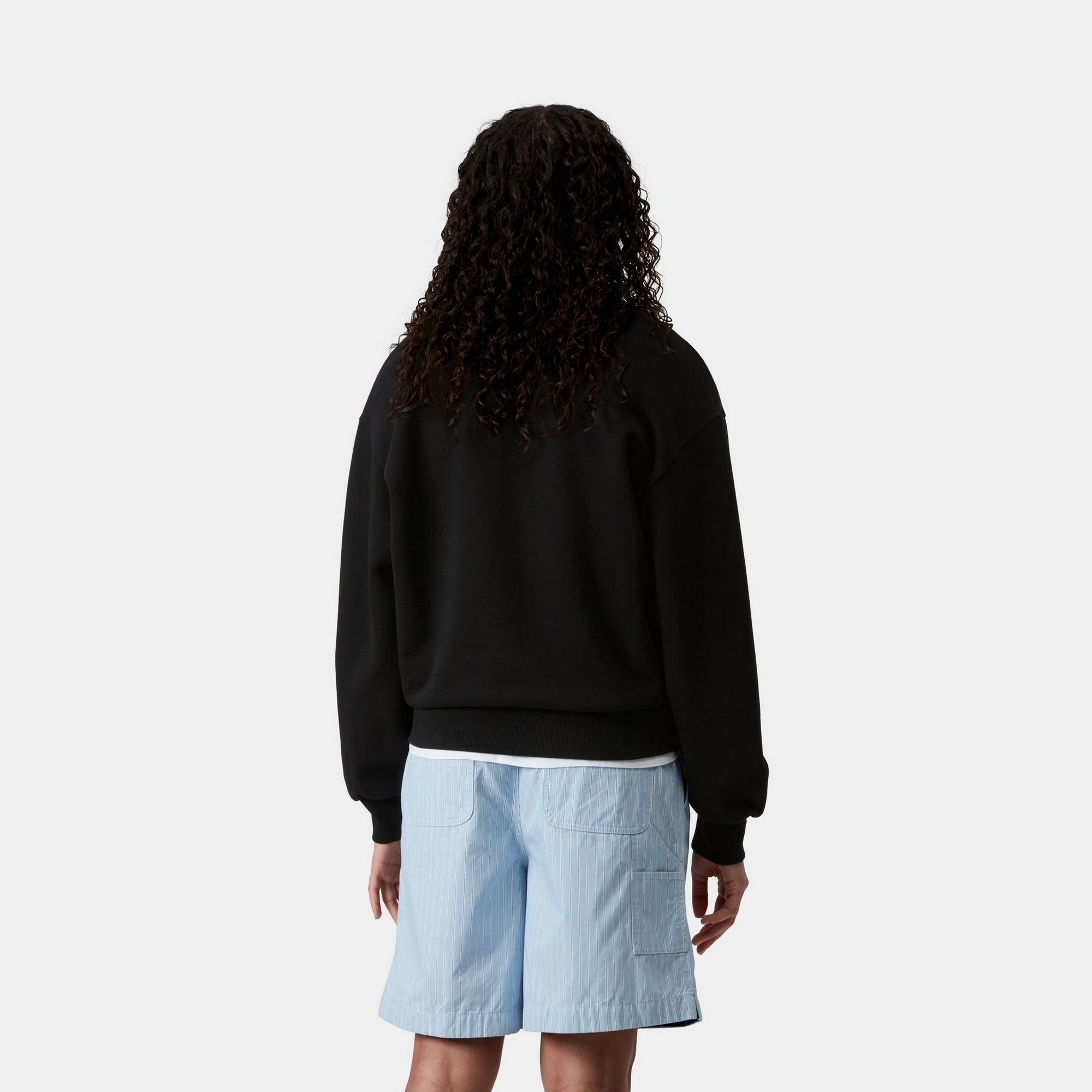 Casey Sweatshirt for Women - Soft Cotton Pullover Hoodie, Black | Casual Wear, Lounge, Gym, Outdoor Activities
