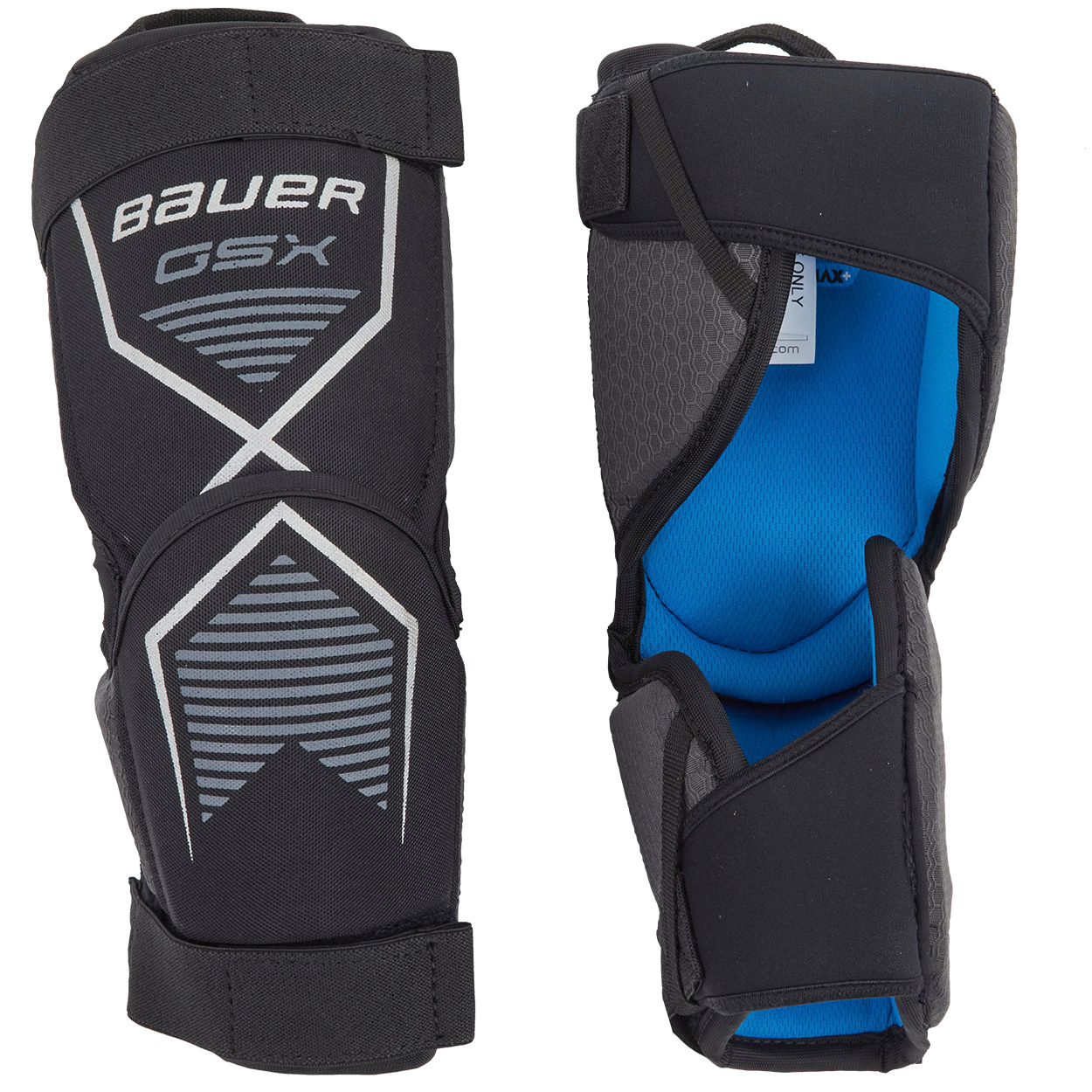 Bauer GSX Knee Guards - Protective Hockey & Sports Knee Pads for Skating, Rollerblading & Extreme Sports - Comfortable & Durable Knee Protection