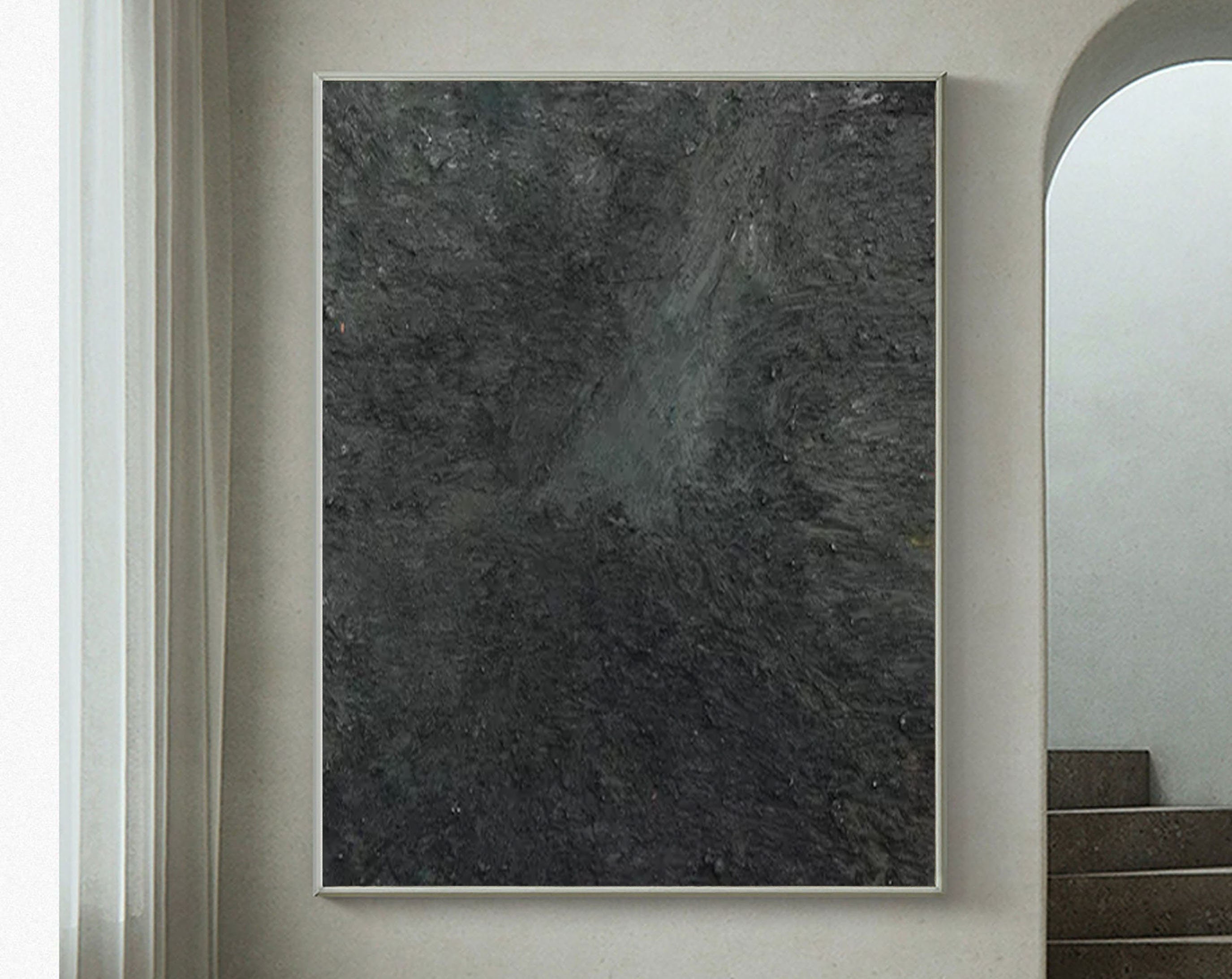 Minimalist Zen Canvas Painting #MZ040 - Abstract Wall Art for Meditation Room, Yoga Studio & Home Decor
