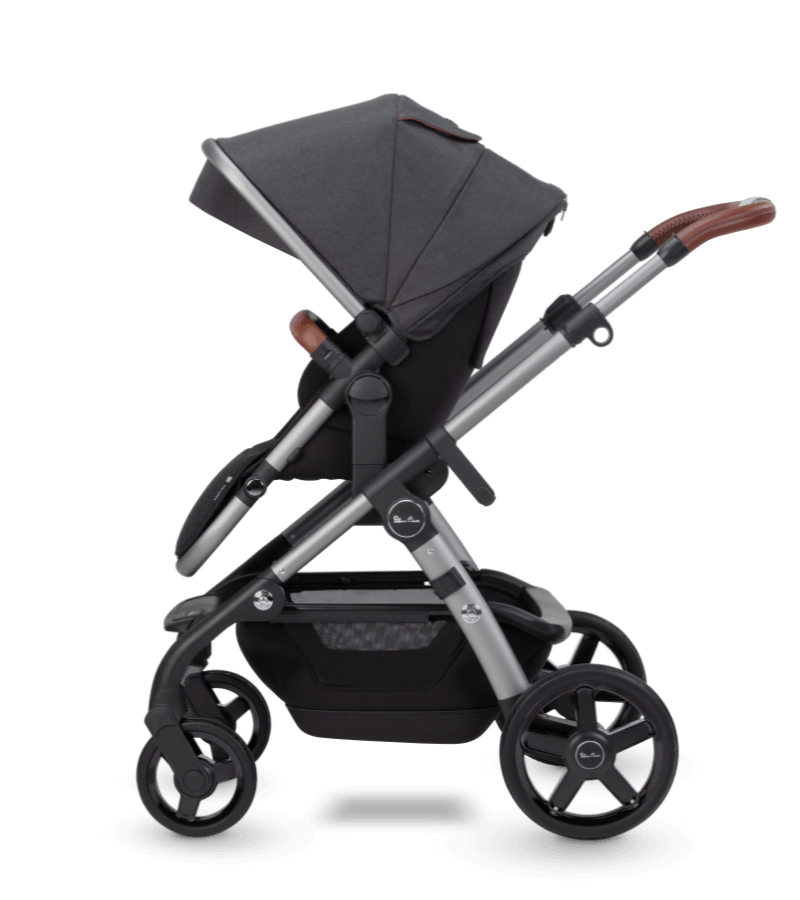 Silver Cross Wave 2022 Luxury Double Stroller for Twins - Lightweight Compact Foldable Design Perfect for Travel, Shopping & Daily Use