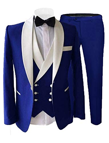 Setwell Men's Slim Fit 3-Piece Tuxedo Suit with Shawl Lapel Blazer for Wedding, Party & Formal Events | ST-XZ001 | Perfect for Prom, Gala & Black Tie Occasions