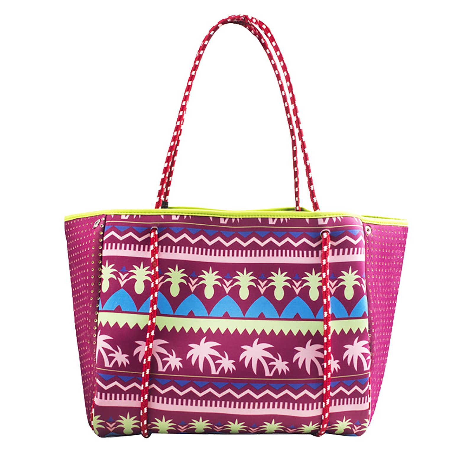 Lightweight Oversized Beach Tote Bag for Women - Large Print Travel Organizer for Pool, Yoga, and Summer Accessories - Perfect for Beach Days and Outdoor Adventures