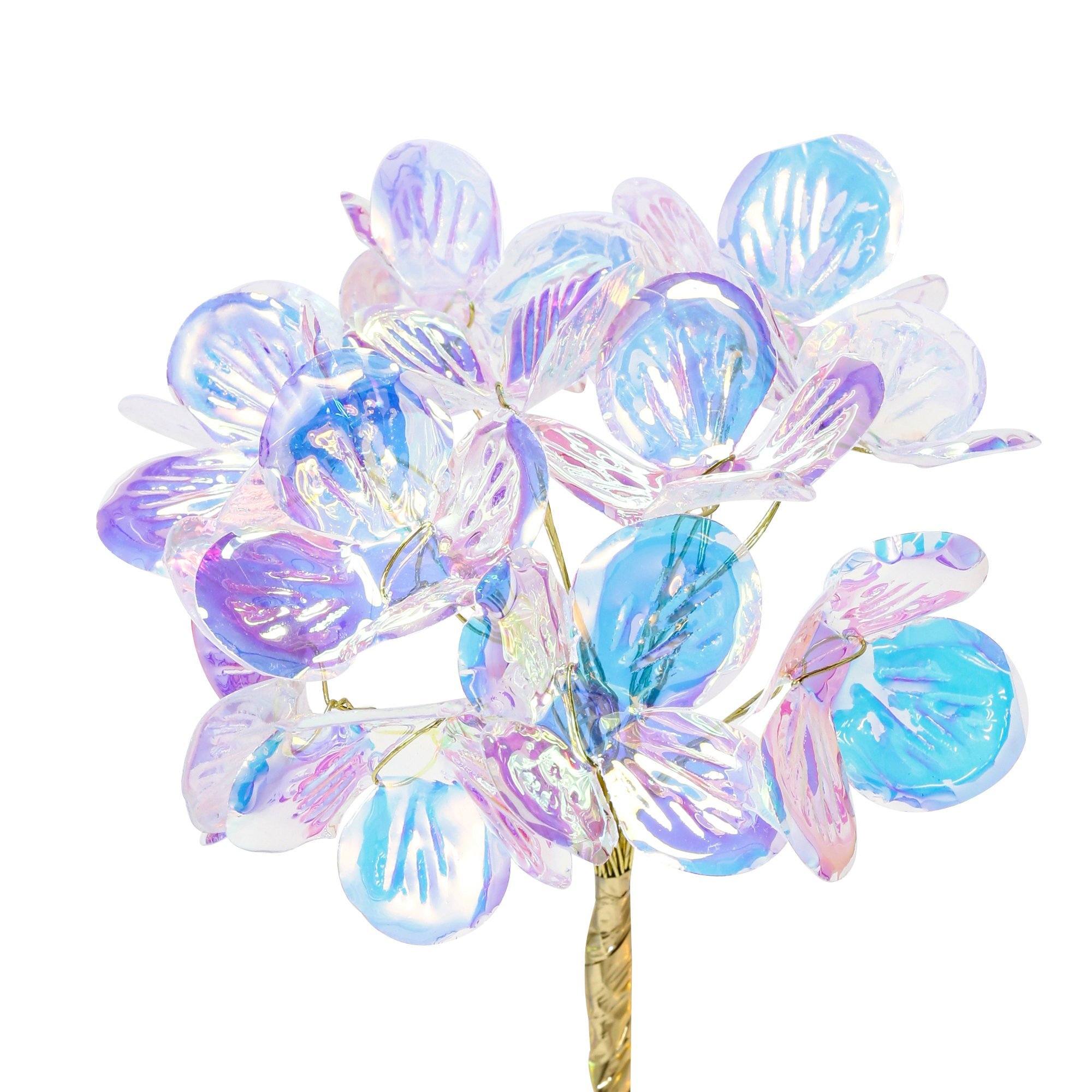 Artificial Hydrangea Aurora Acrylic Flower - Home Decor, Wedding Centerpiece, Office Desk Decoration