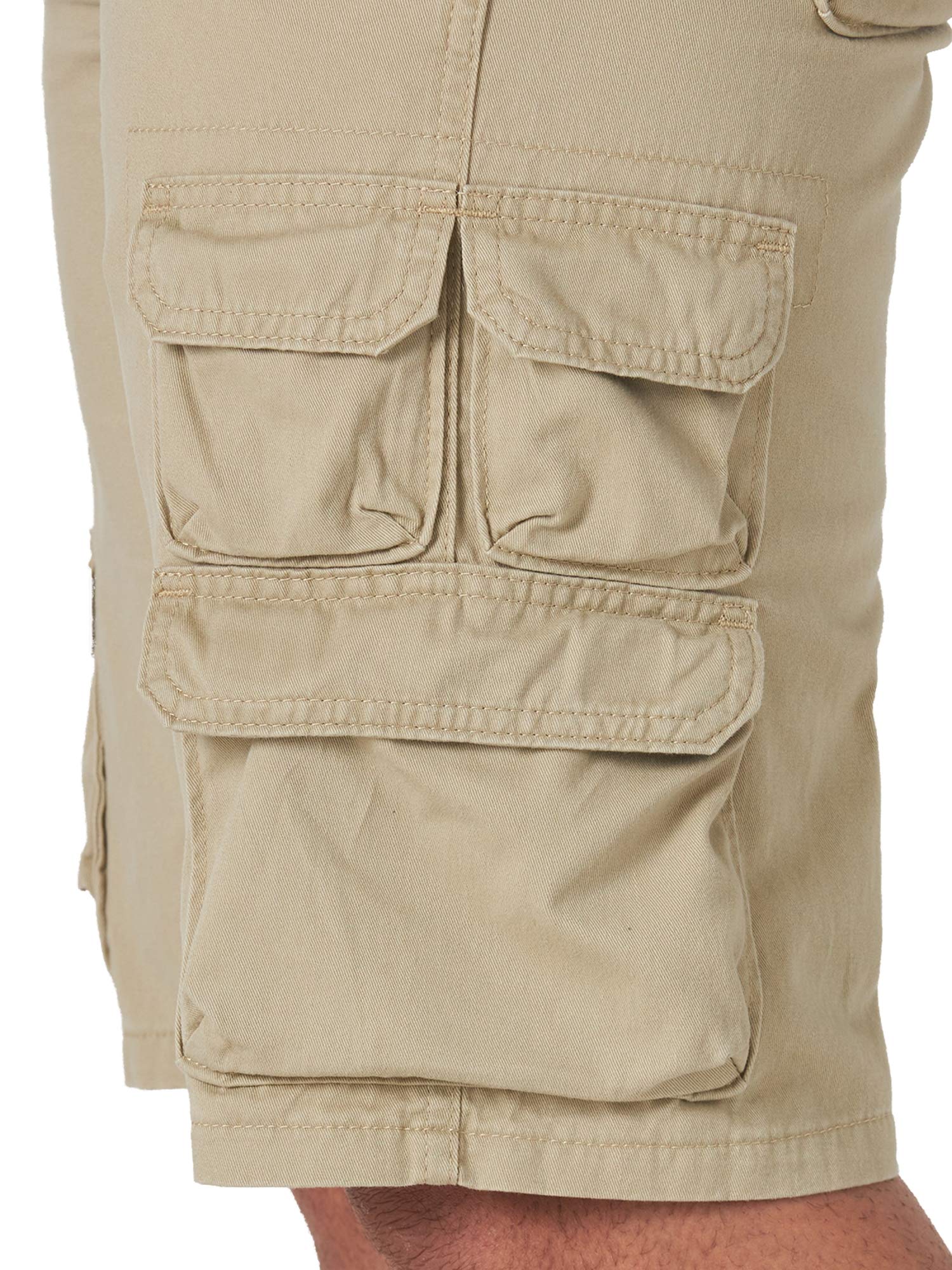 Wrangler Authentics Men's Premium Twill Cargo Shorts - Durable Comfort for Outdoor Adventures, Hiking & Casual Wear