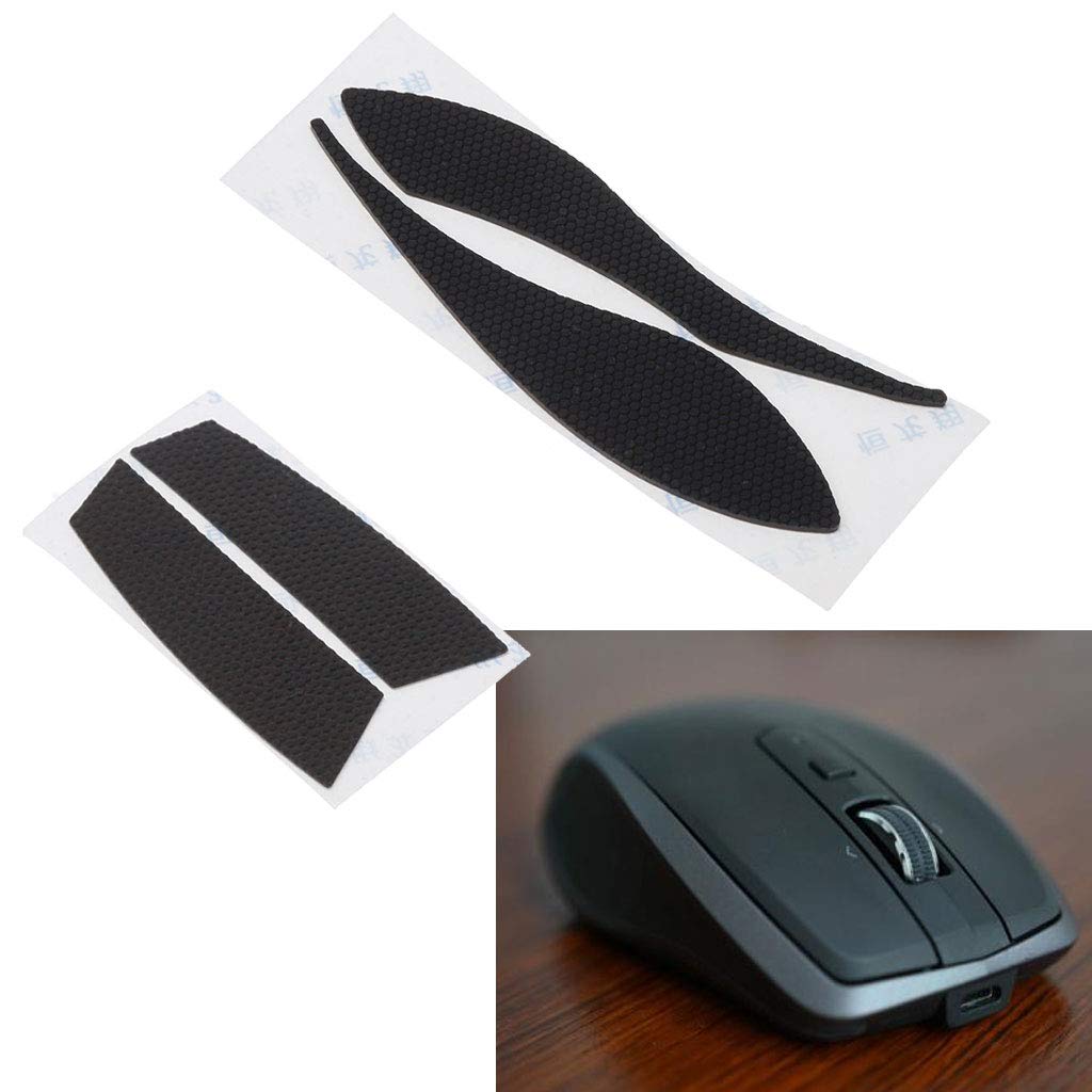Tebatu Mouse Feet Skates - Sweat-Resistant Side Stickers for Logitech MX Anywhere 2S (1 Set) - Smooth Gliding for Gaming & Office Use