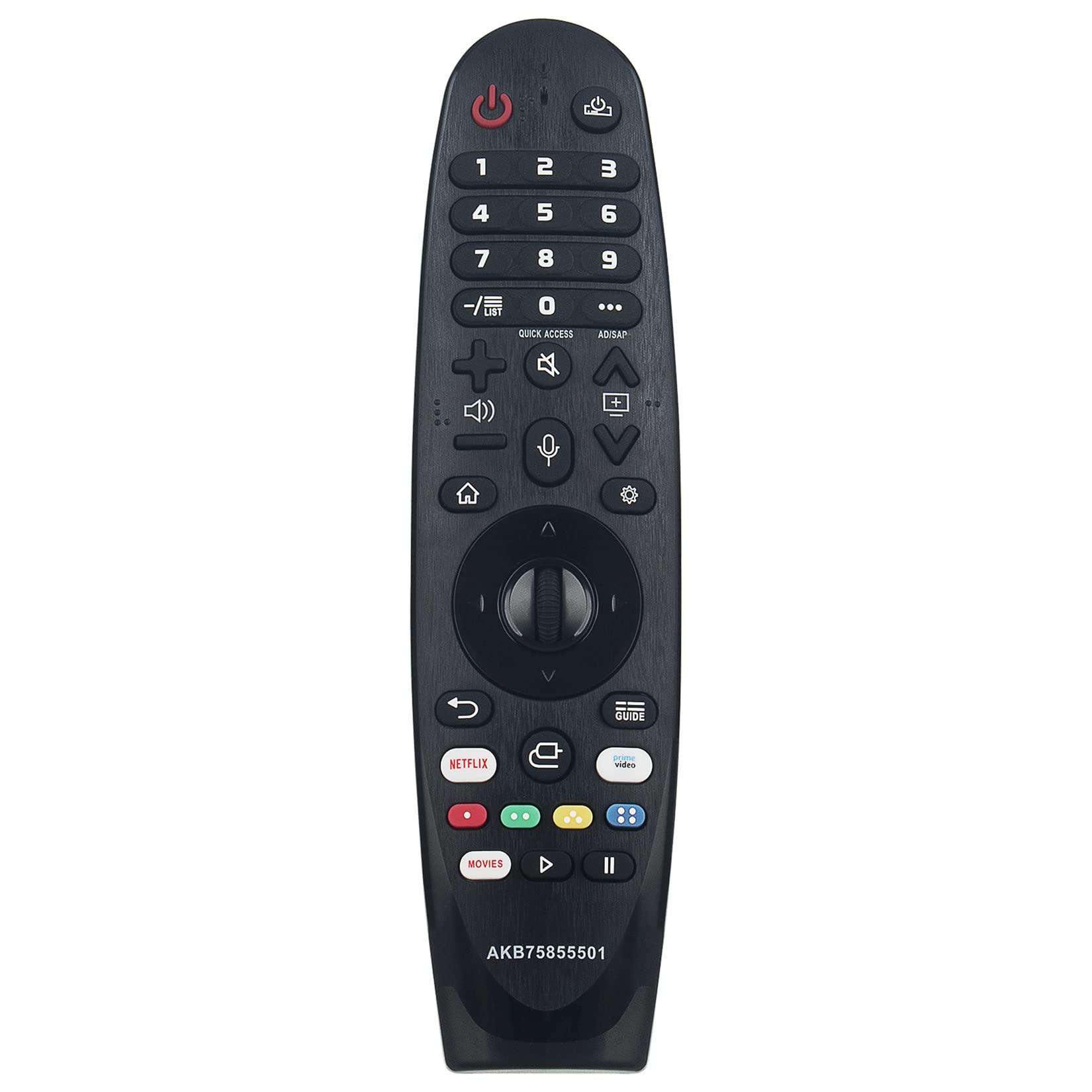 AKB75855501 MR20GA Replacement Magic Voice Remote Control for LG OLED TV Models - Compatible with OLED55B9PUB, OLED65E9PUA, OLED65C9PUA & More | Perfect for Smart TV Navigation & Voice Commands