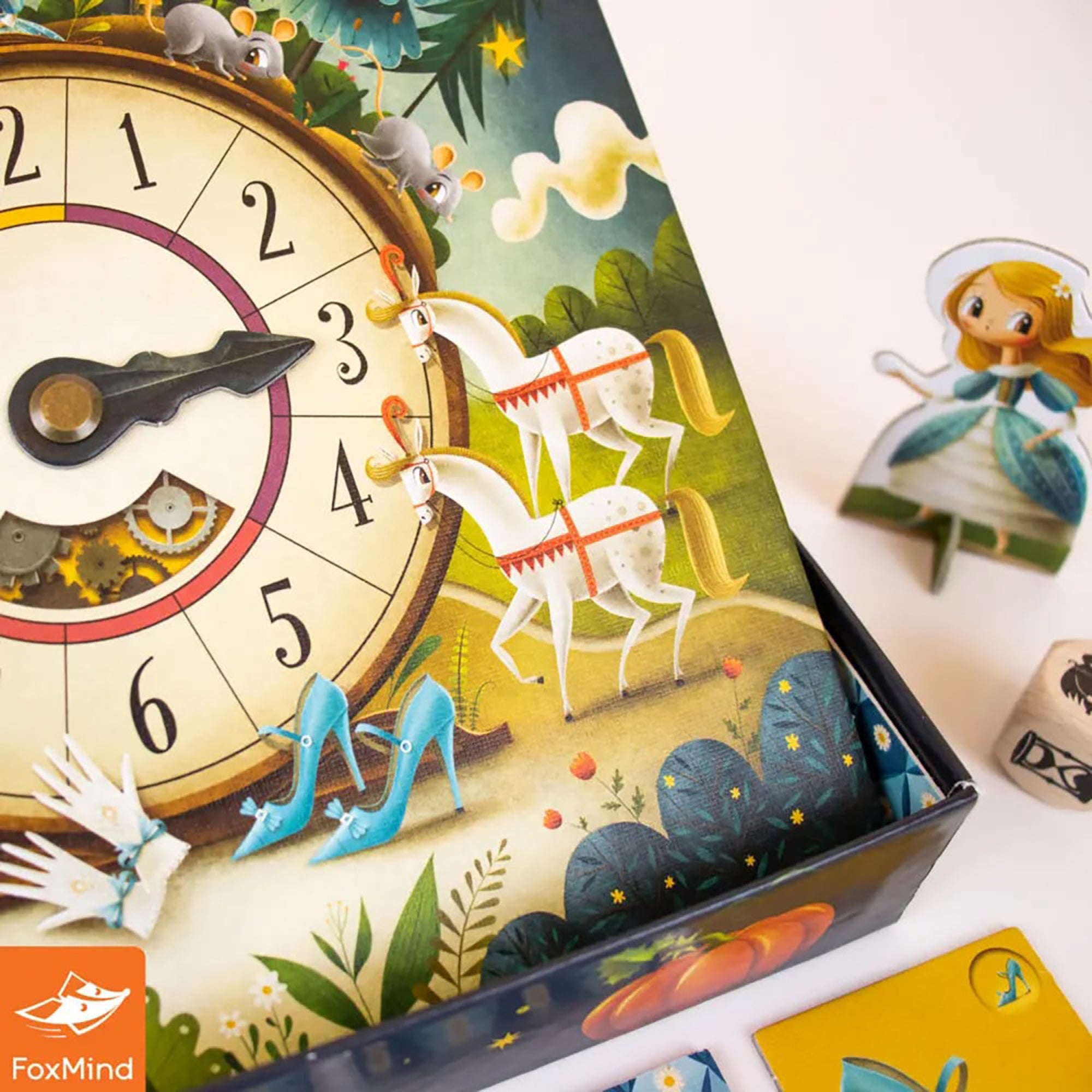 FoxMind Cinderella Memory Board Game - Cooperative Fairy Tale Adventure for Kids & Family Game Night - Perfect for Birthday Parties & Indoor Activities
