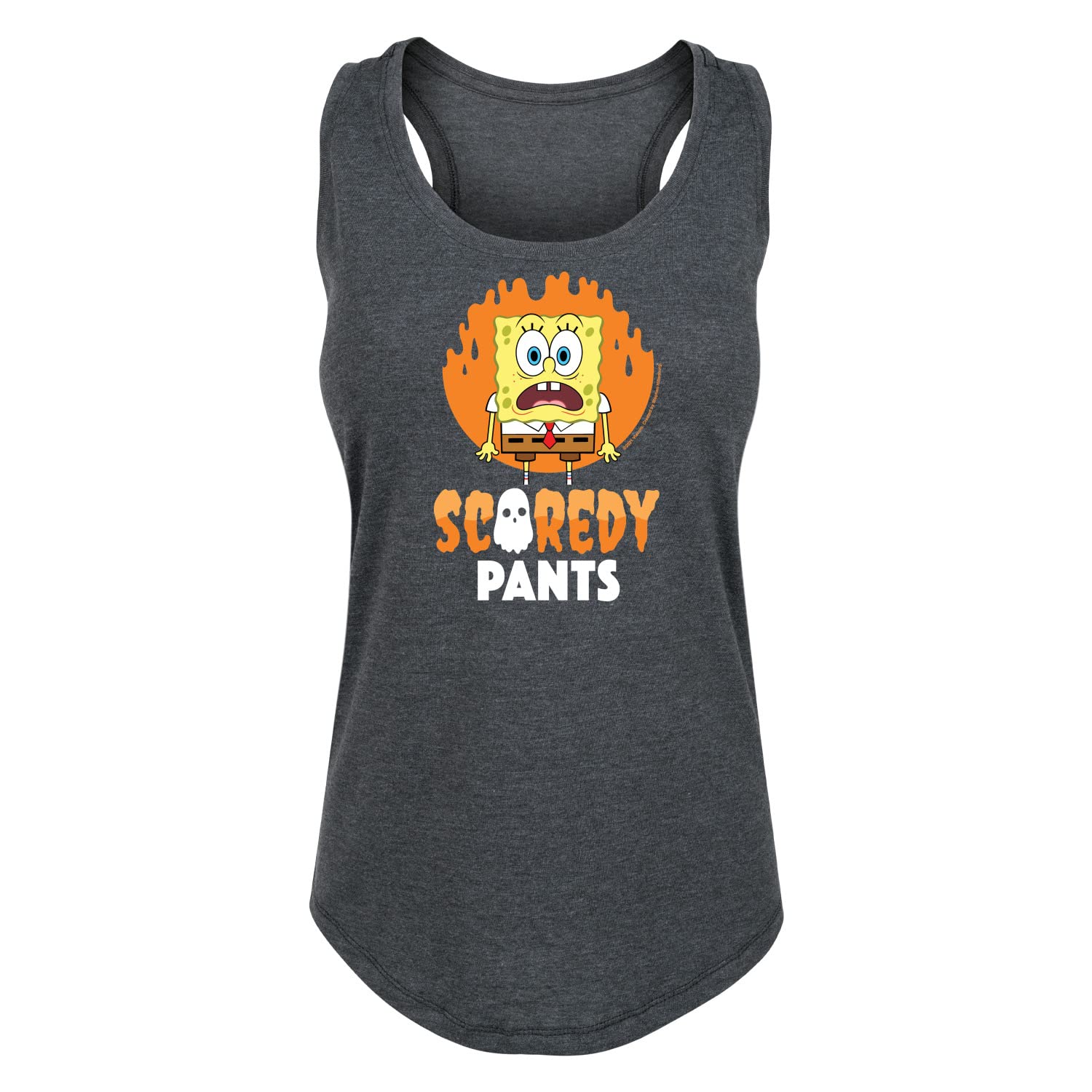 Spongebob Squarepants Women's Racerback Tank Top - Funny Cartoon Graphic Tee - Soft Comfortable Workout & Lounge Wear for Women - Perfect for Gym, Beach & Casual Outfits