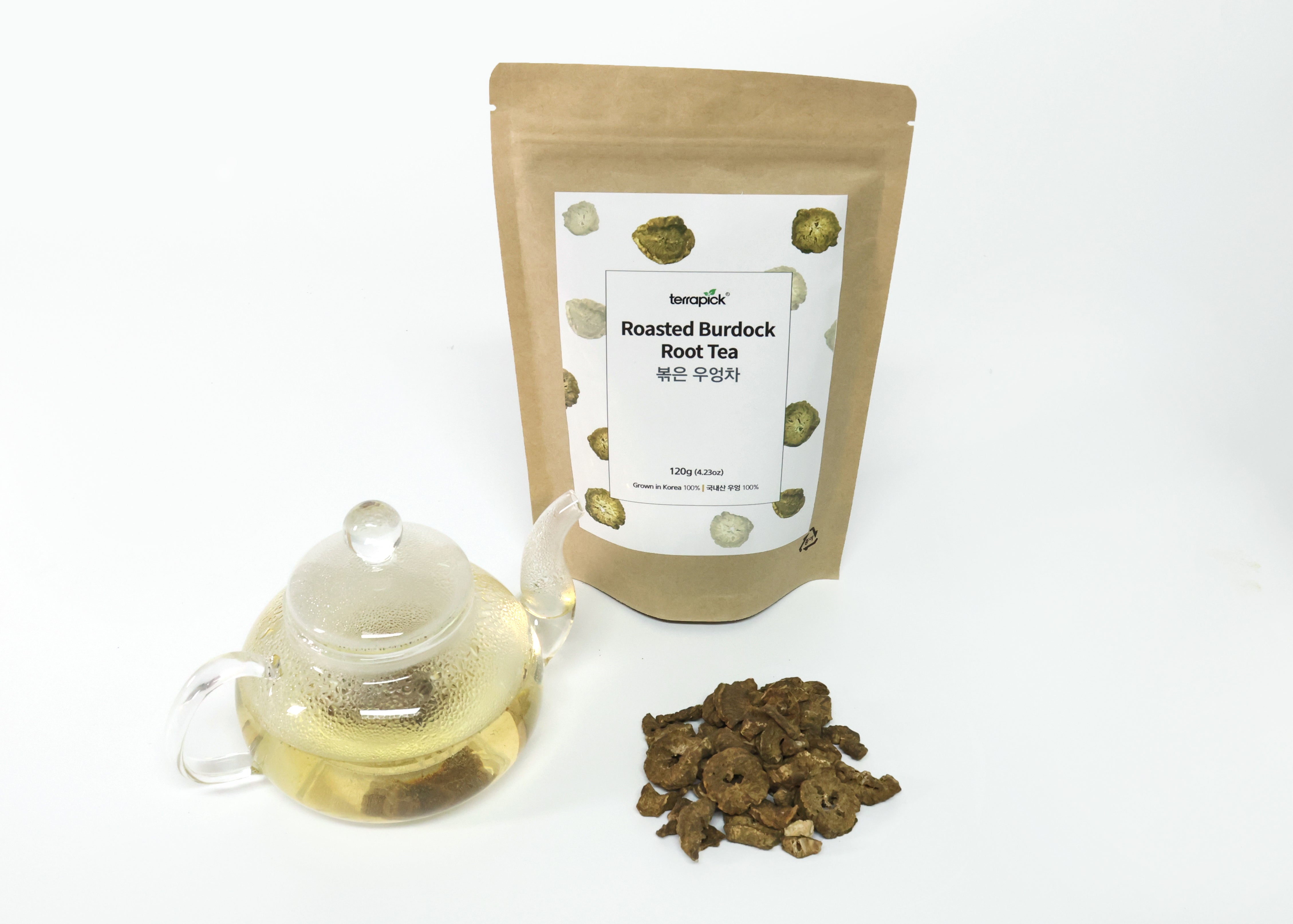 Organic Korean Roasted Burdock Root Tea - 100% Natural Herbal Detox Tea for Weight Loss & Skin Health - Hot or Iced, Perfect for Daily Wellness & Relaxation