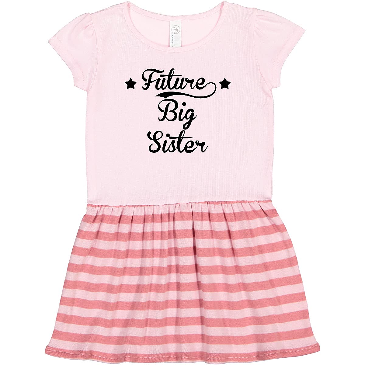 Inktastic Future Big Sister Toddler Dress - Cute Sibling Announcement Outfit for Baby Girls | Perfect for Gender Reveals, Family Photos & Special Occasions