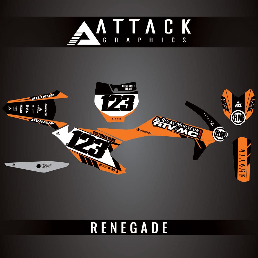 Custom Renegade Complete Bike Graphics Kit for KTM 300 XC 2017 - High-Quality Dirt Bike Decals - Perfect for Motocross Racing & Off-Road Trail Riding