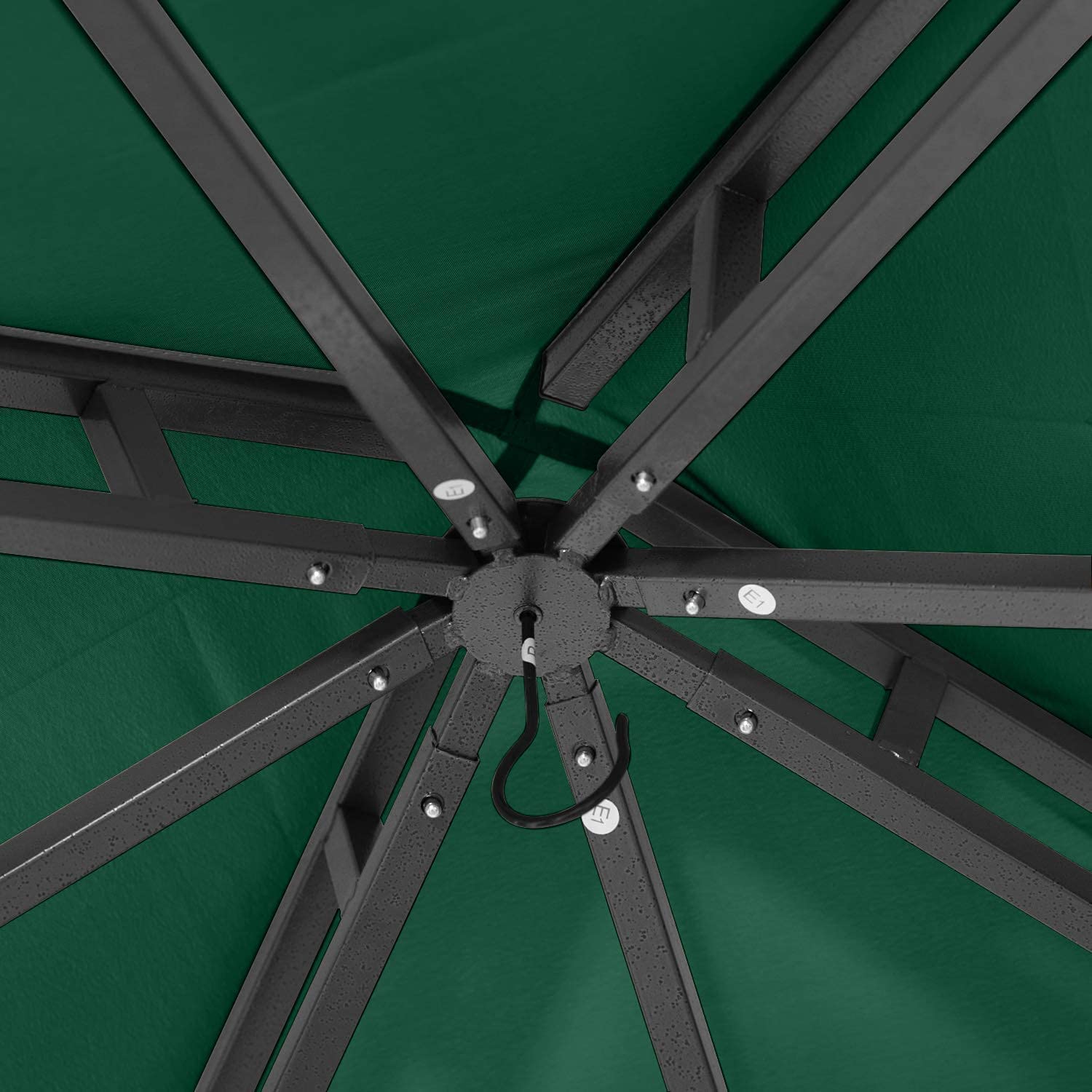 8x8 ABCCANOPY Outdoor Gazebo - Steel Frame Patio Canopy for Backyard, Garden, Deck (Forest Green) | Perfect for Shade, Parties & Relaxing Outdoors
