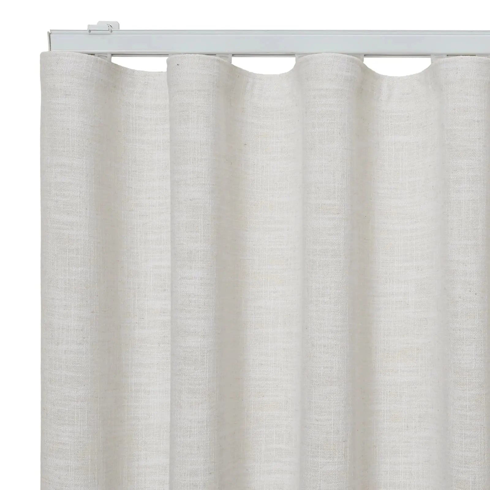Liz Linen Ripple Fold Drapery Curtains - Elegant Window Treatments for Living Room & Bedroom Decor