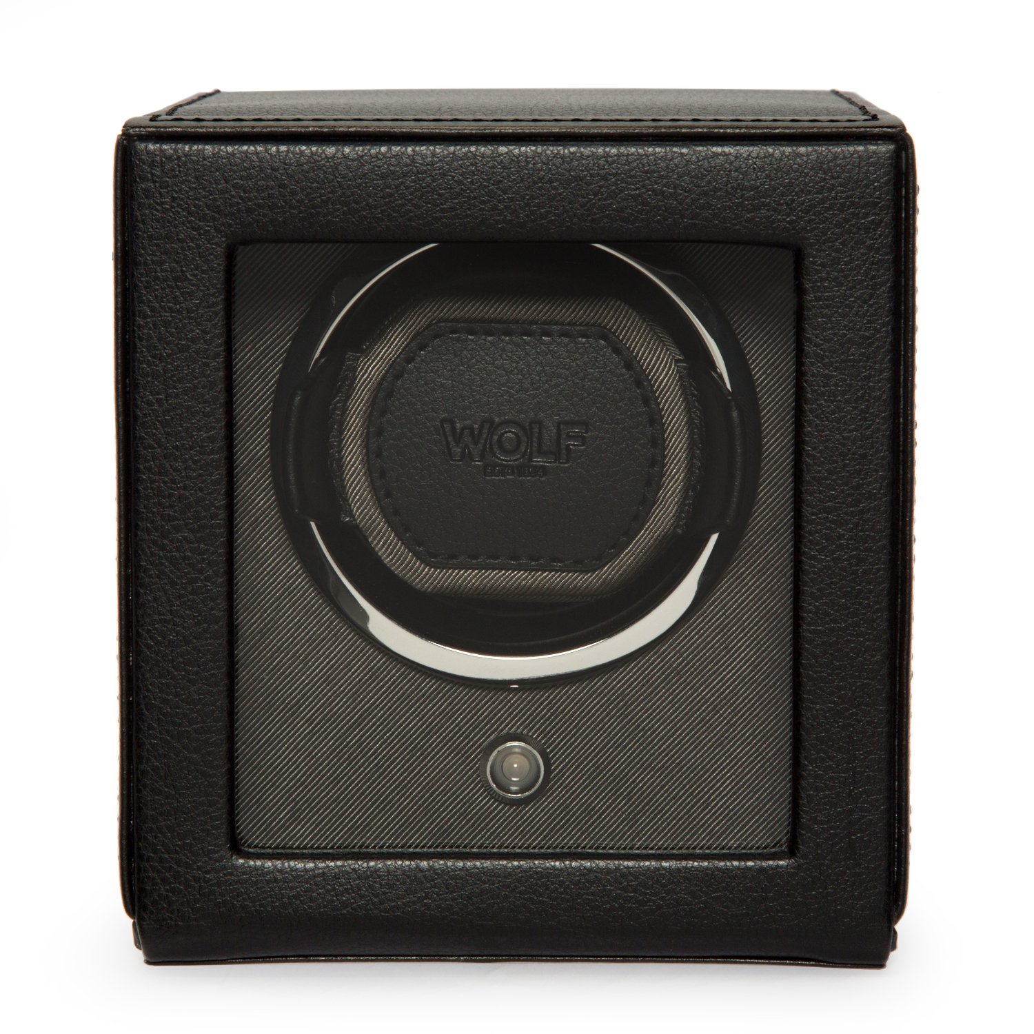 Wolf Cub Single Automatic Watch Winder with Protective Cover - Premium Watch Storage for Rolex, Omega & Luxury Timepieces - Perfect for Travel, Display & Watch Collection Care