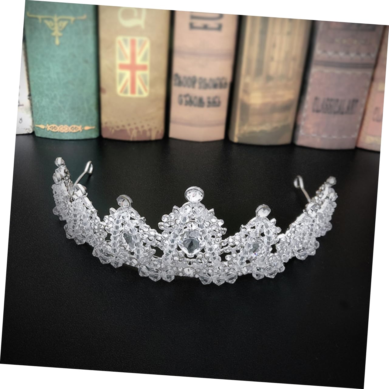 FRCOLOR Rhinestone Bridal Tiara for Women - Elegant Wedding Crown, Quinceanera, Prom, Princess Headpiece - Perfect for Weddings, Korean Miss Pageants & Bar Mitzvah Celebrations
