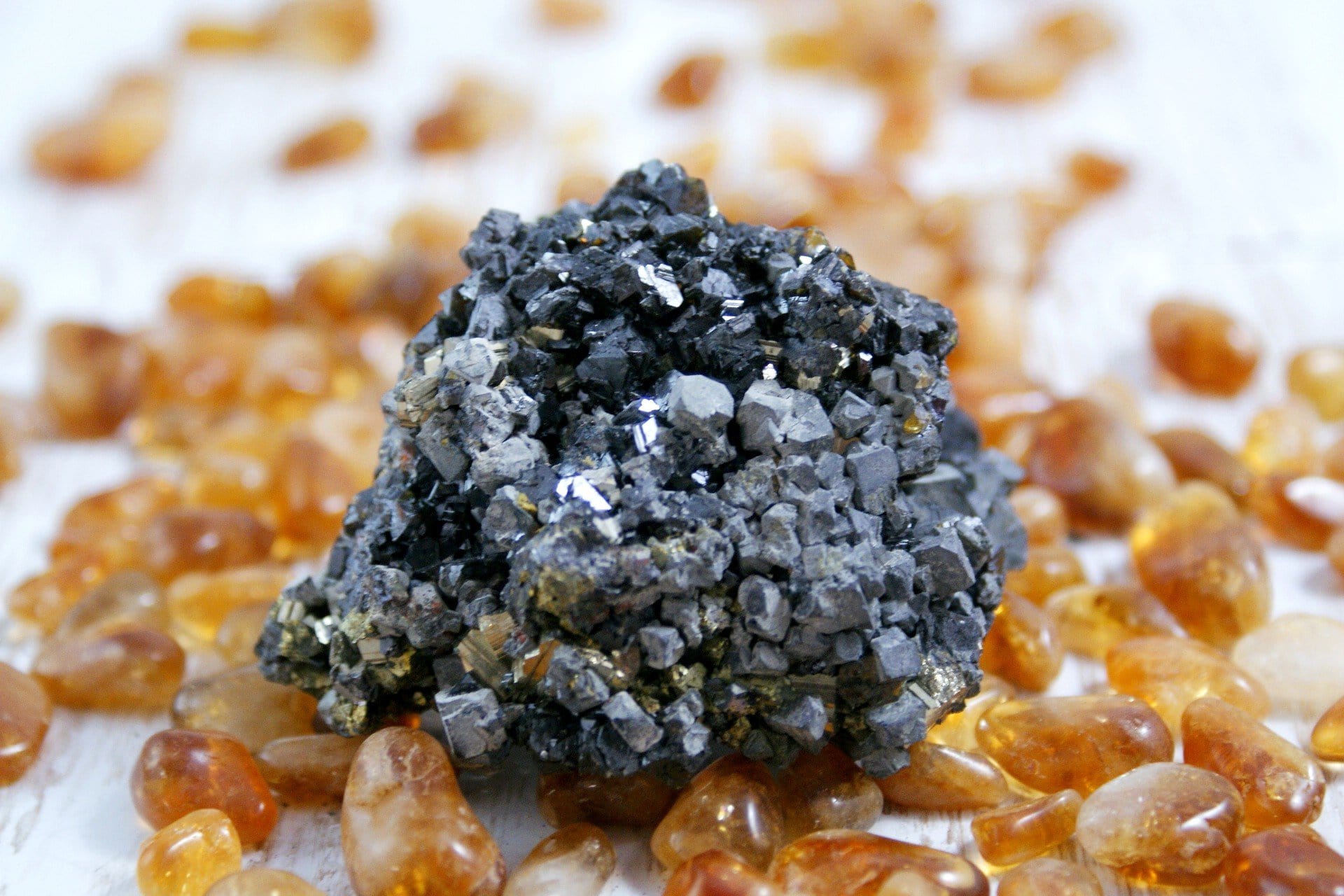 Natural Bulgarian Galena & Pyrite Mineral Specimen - Perfect for Crystal Healing, Geology Collections & Home Decor