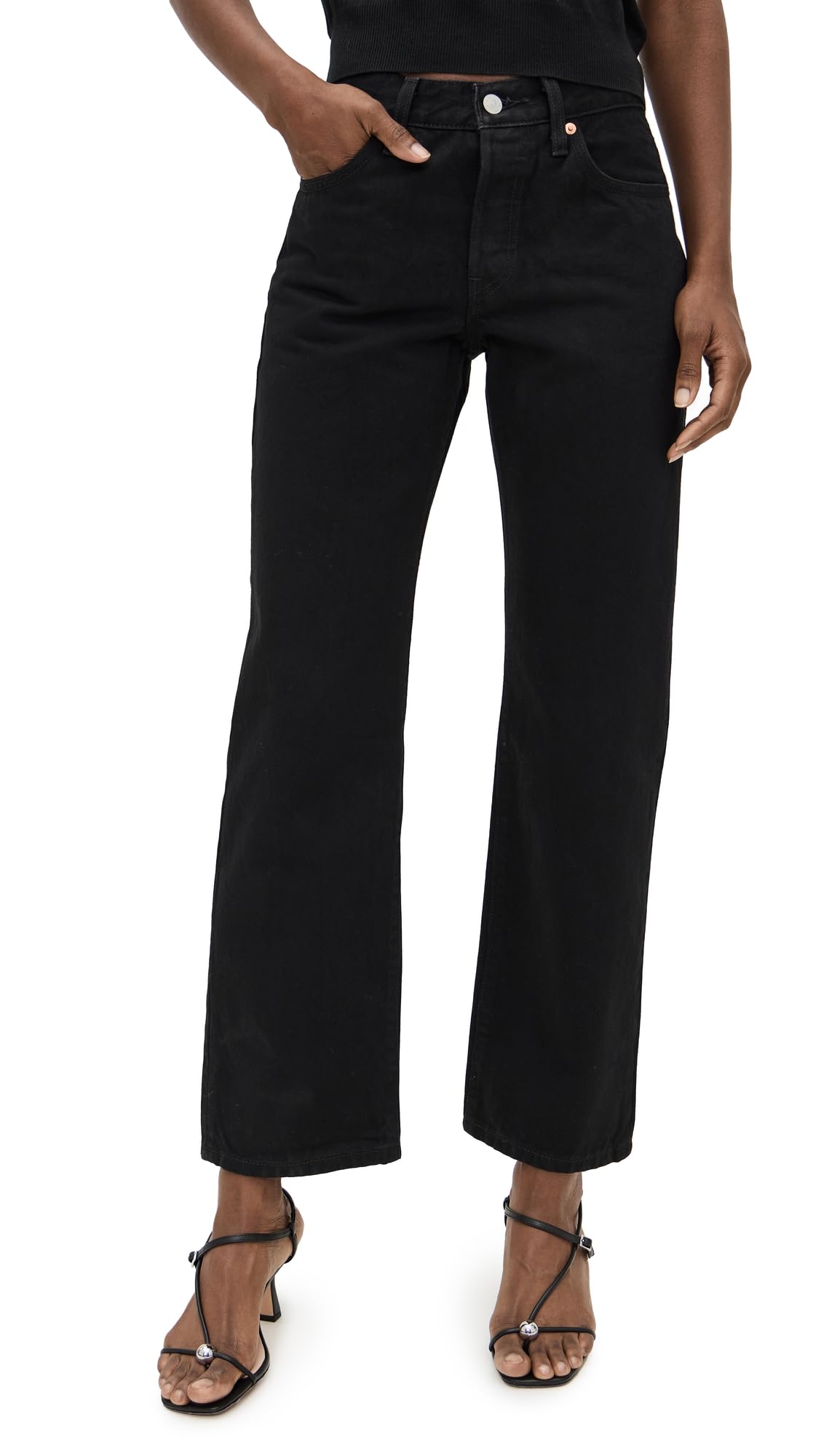 Levi's Women's 501 Original Fit High Rise Straight Leg Jeans - '90s Vintage Style Denim Pants for Casual Wear & Everyday Outfits