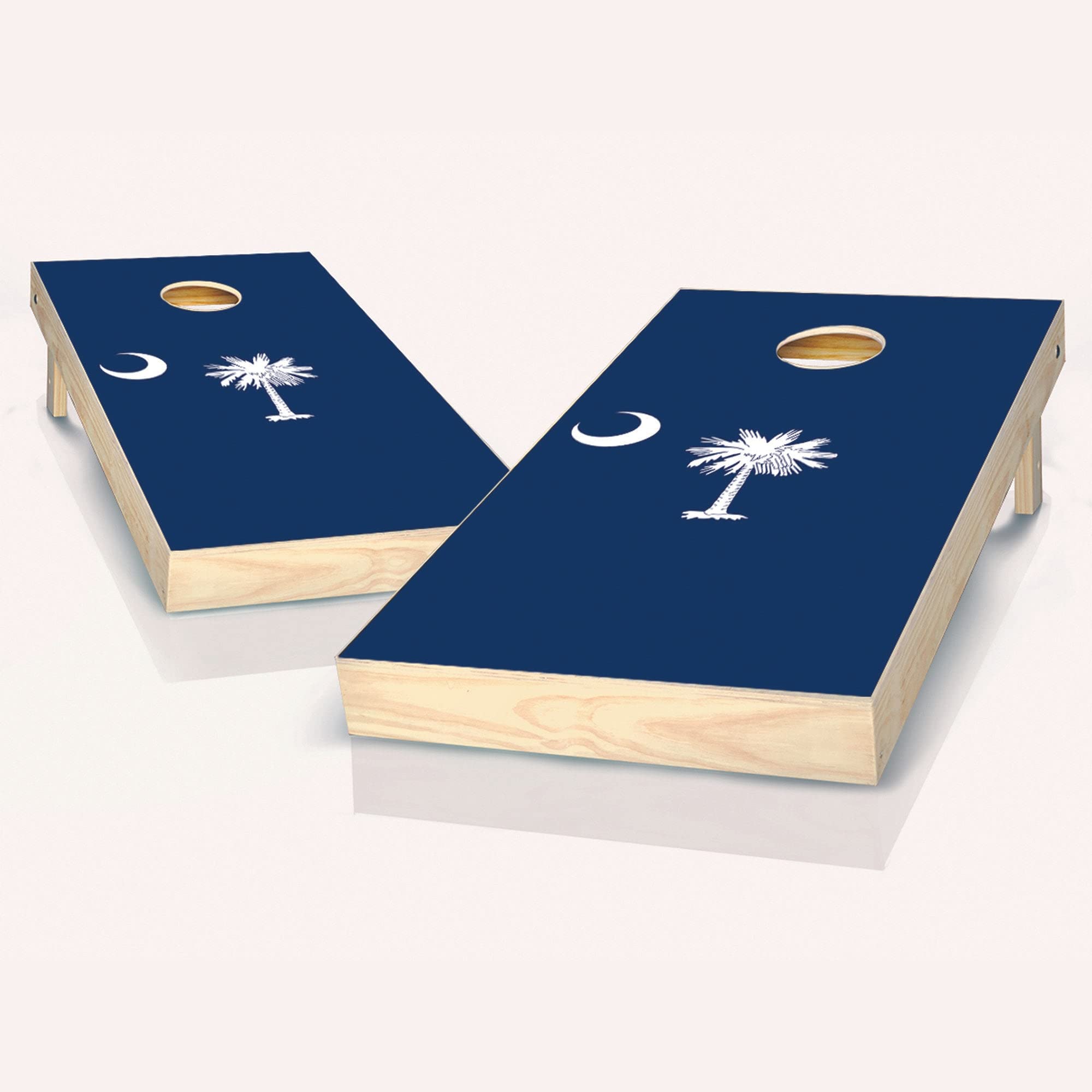 Premium South Carolina State Flag Cornhole Boards Set with 8 Bags | Skip's Garage Official | Outdoor Game for Backyard, Tailgating & BBQ Parties