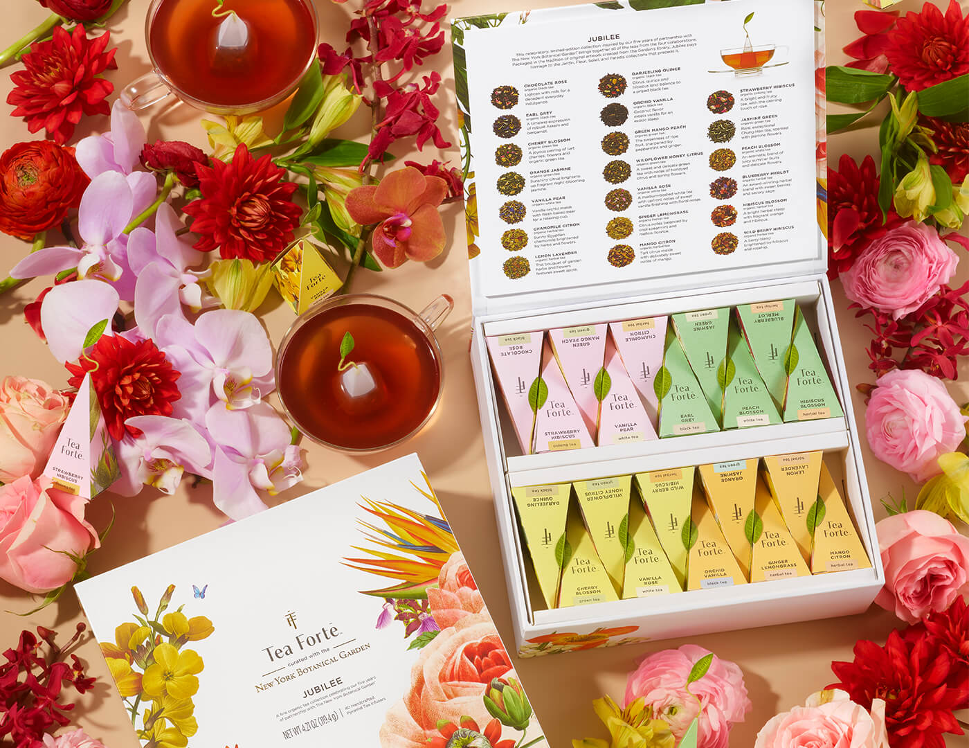 Organic Herbal Tea & Jubilee Tea Gift Set - Premium Loose Leaf Tea Collection for Relaxation & Celebration - Perfect for Gifts, Holidays & Daily Wellness