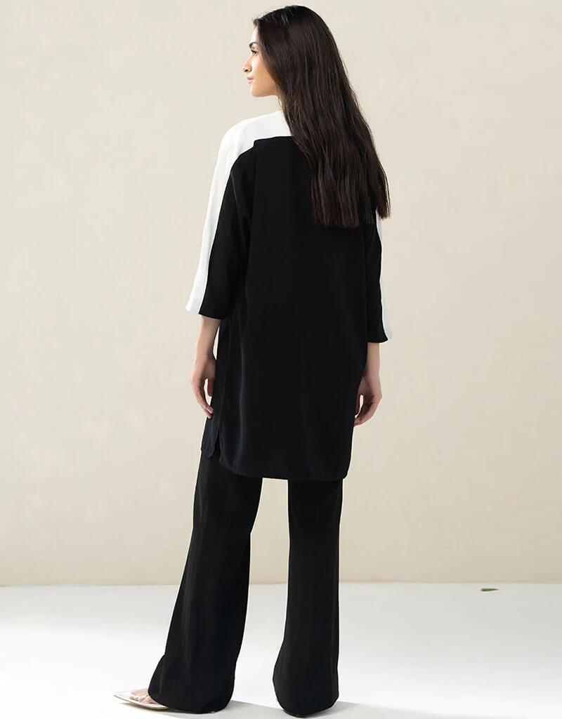Stylish Black Top and Pants Set for Women - Trendy Casual Outfit for Work, Date Night & Everyday Wear