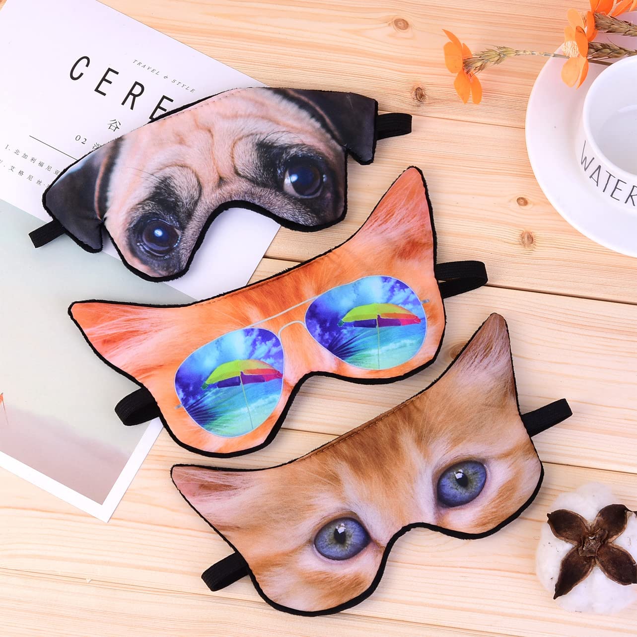 HXINFU Cute Sleeping Eye Mask for Women - Soft Comfortable Blindfold for Travel, Nap & Relaxation - Perfect Sleep Aid for Flights, Home & Office Use