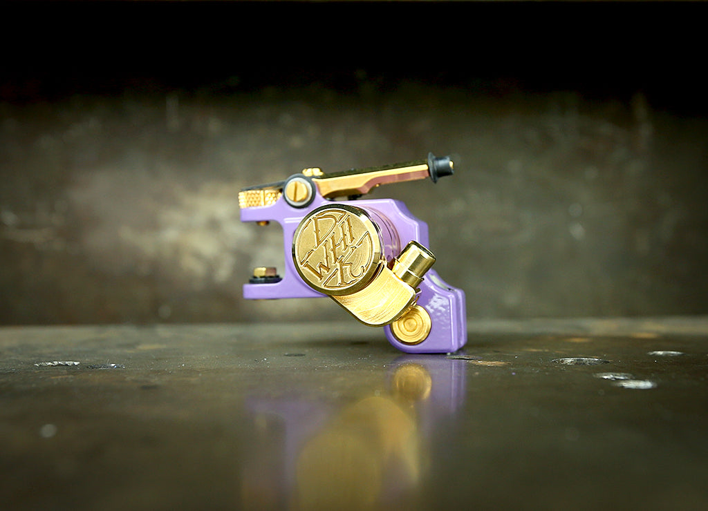 Dan Kubin V3/23 Sidewinder Purple x Gold RCA Cable - High-Quality Audio Cable for Turntables, DJ Equipment & Home Stereo Systems - Perfect for Vinyl Enthusiasts & Professional DJs