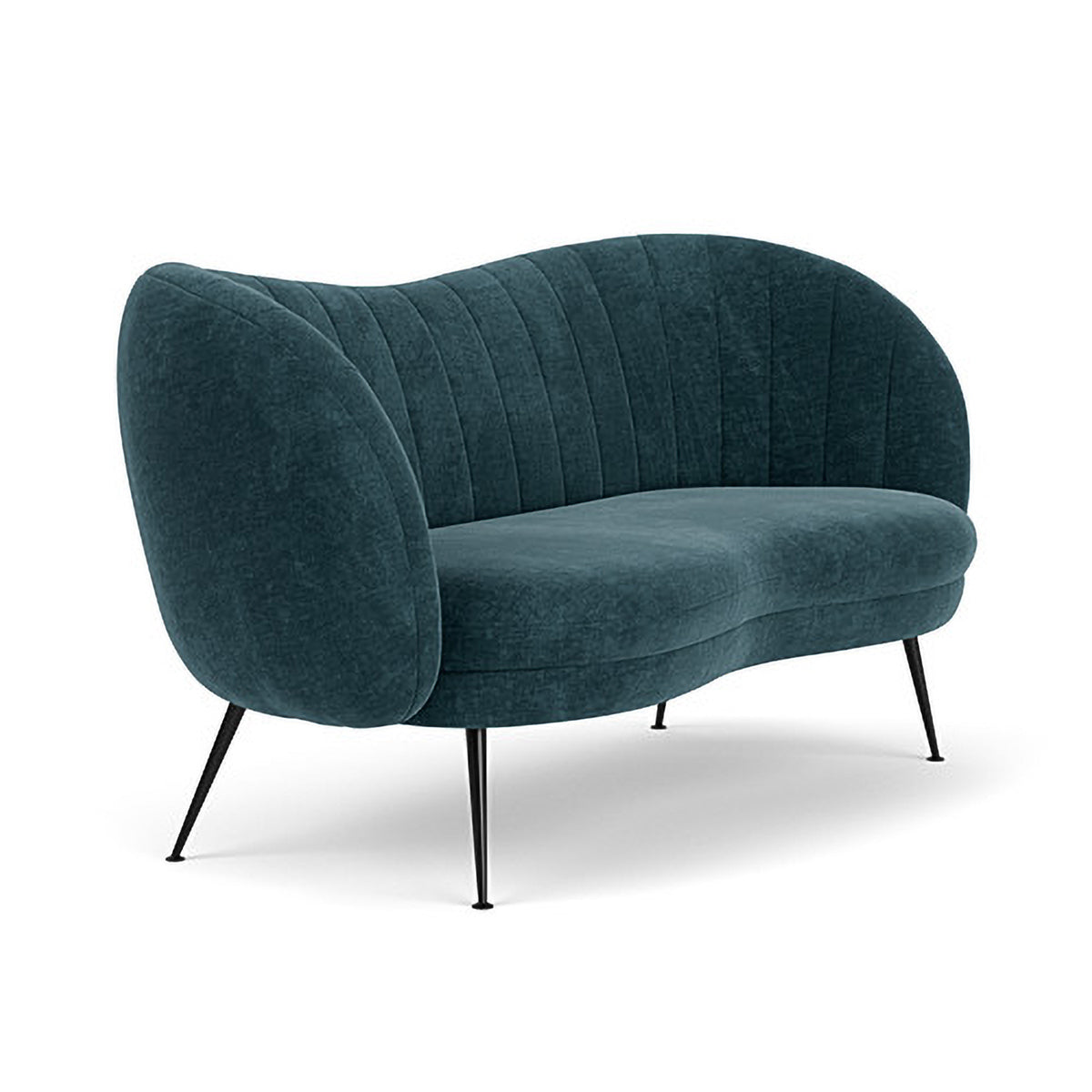 Premium Flora Fabric 2-Seater Sofa - Modern Living Room Furniture for Small Spaces | Comfortable Loveseat for Apartments, Dorms & Cozy Homes