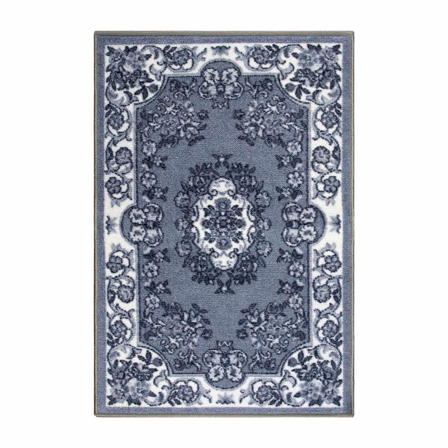 Seraphina Floral Non-Slip Indoor Area Rug, Runner Rug & Door Mat - Soft Comfort for Living Room, Bedroom & Entryway