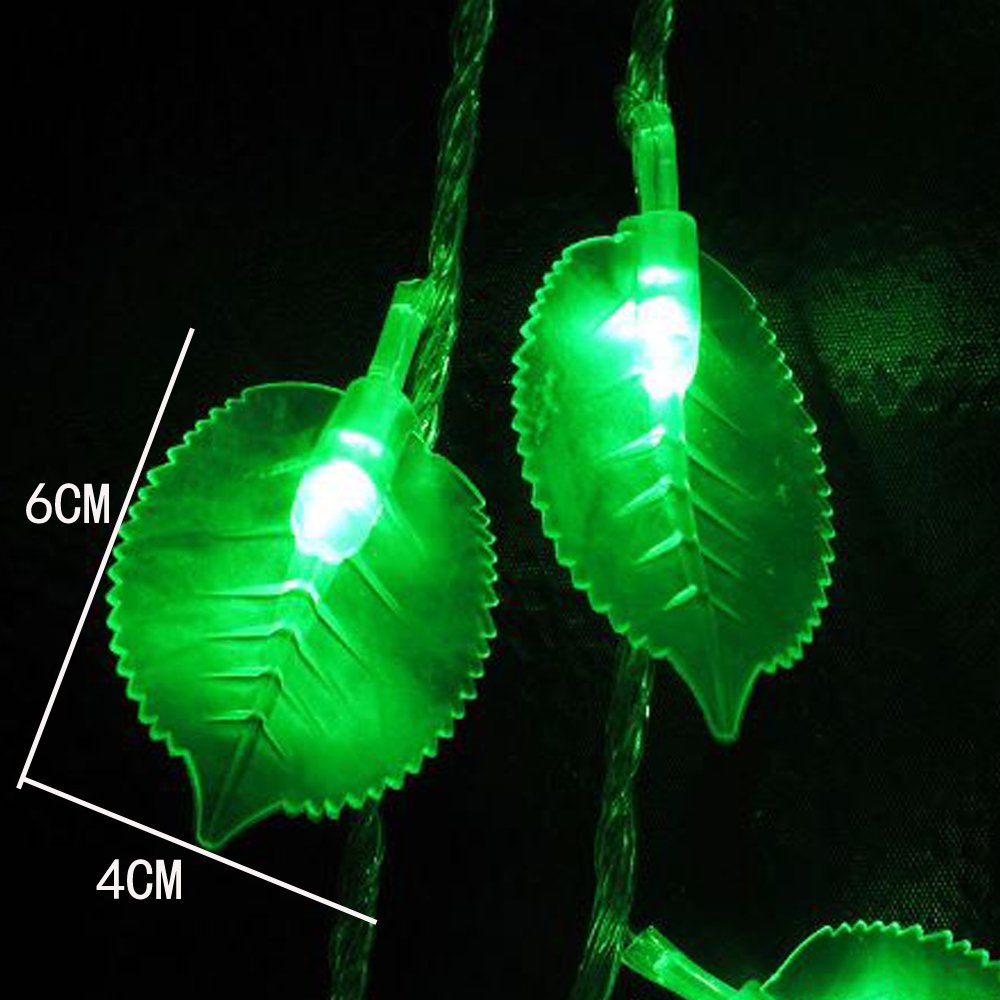 33ft 100 LED Leaf String Lights - 8 Modes Fairy Lights for Christmas & Home Decor