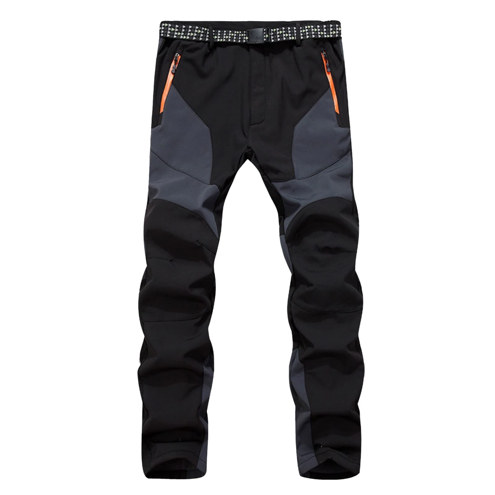 **Misaky Men's Waterproof Windproof Ski Pants - Fleece Lined Insulated Snow Pants for Winter Hiking & Snowboarding - Warm Cargo Pants for Skiing, Snow Sports & Outdoor Adventures**