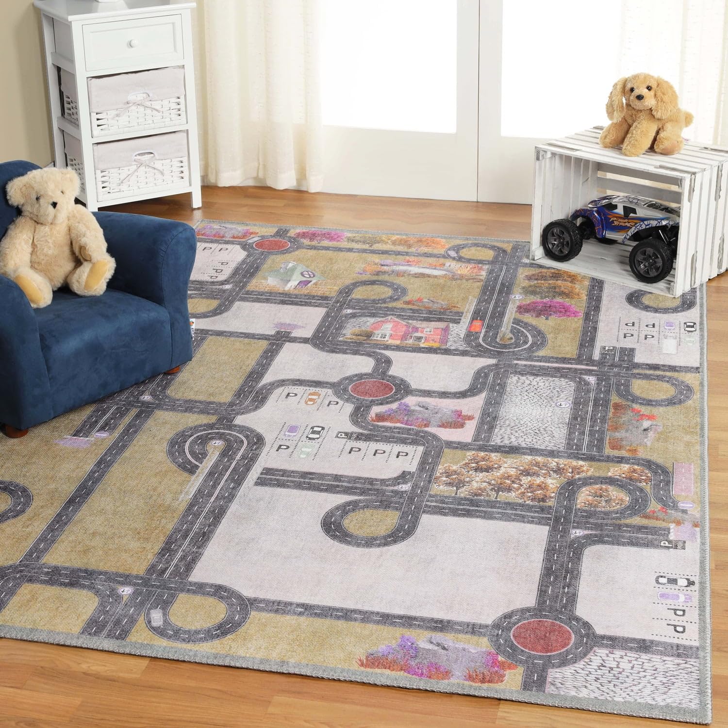 BNM Kids Multi-Color Playmat - 5' x 7' 6