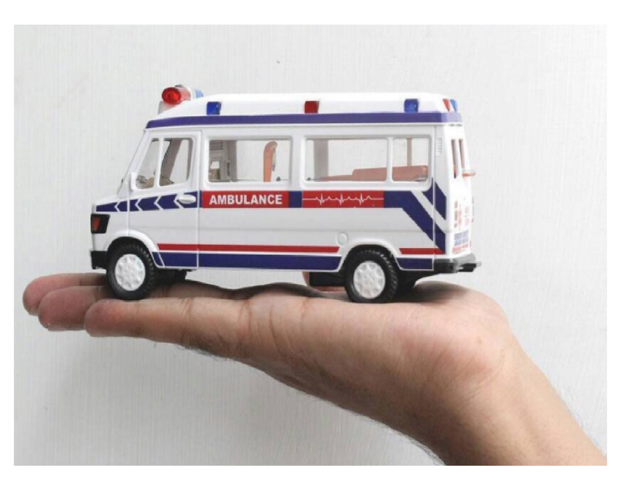 Auto Rickshaw & Ambulance Toy Set - 2 Piece Multicolor Vehicle Combo for Kids | Perfect for Pretend Play, Gift Giving & Early Learning Scenarios
