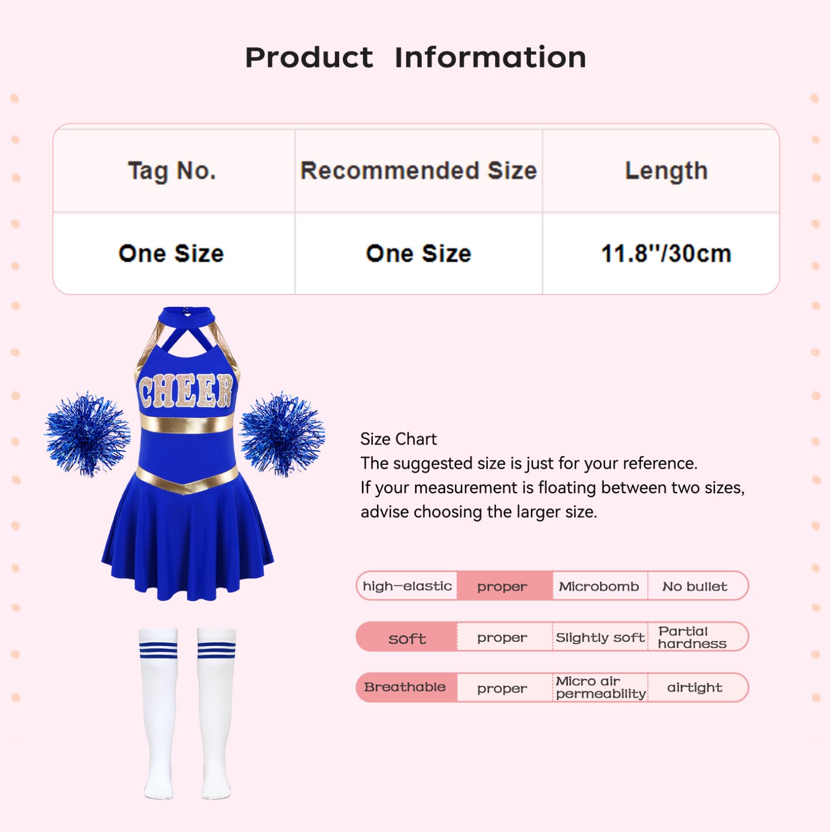 JEATHA Girls Halter Neck Dance Dress with Flower Ball Socks - Kids Dance Competition Costume for Ballet, Jazz & Performance - Perfect for Recitals, Shows & Special Occasions