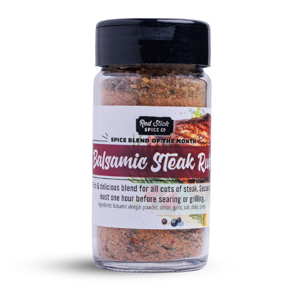Premium Balsamic Steak Seasoning - December Spice Blend of the Month | Gourmet Steak Rub for Grilling, Roasting & BBQ | Perfect for Steak Lovers & Home Chefs